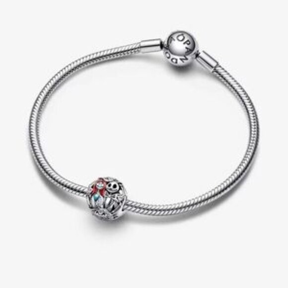 Silver and Red Charm Bracelet Bead - Picture 3 of 3